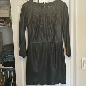 Marciano lambskin leather dress